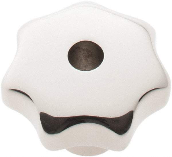 KIPP - 1-1/4" Head Diam, 7 Point Lobed Knob - 1/4" Hole, Stainless Steel - USA Tool & Supply