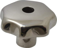 KIPP - 1.57" Head Diam, 7 Point Lobed Knob - 5/16" Hole, Stainless Steel - USA Tool & Supply