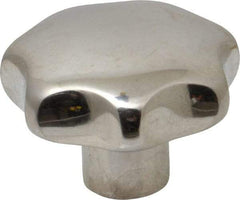 KIPP - 1.96" Head Diam, 7 Point Lobed Knob - 3/8" Hole, Stainless Steel - USA Tool & Supply
