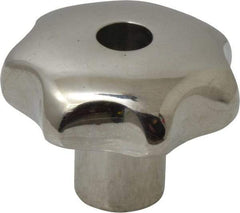 KIPP - 1-1/4" Head Diam, 7 Point Lobed Knob - 1/4-20 Hole, Stainless Steel - USA Tool & Supply