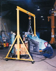 Spanco - 2,000 Lb Load Capacity Steel Gantry Crane - 11-1/2' Span - USA Tool & Supply