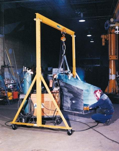 Spanco - 4,000 Lb Load Capacity Steel Gantry Crane - 12' Span - USA Tool & Supply