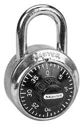 Master Lock - Locks Padlock - Steel, with Stainless Steel Finish - USA Tool & Supply