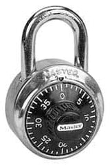 Master Lock - Locks Padlock - Steel, with Stainless Steel Finish - USA Tool & Supply