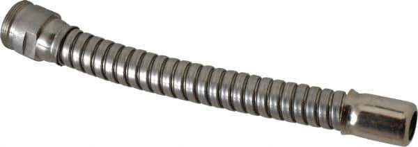 Justrite - Stainless Steel Flexible Drum Faucet Extension - 6" Long Extension - USA Tool & Supply