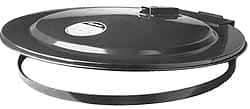 Justrite - 55 Gal, Steel Drum Cover - Hinged Self-Closing Drum Cover - USA Tool & Supply