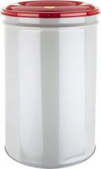 Justrite - 55 Gallon Complete Unit Fire Resistant Steel Drum and Head - 23-3/4 Inch Outside Diameter, 7-7/8 Inch Opening Diameter, 35-1/2 Inch High, FM Standards - USA Tool & Supply