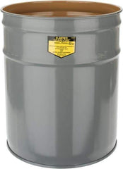 Justrite - 4-1/2 Gallon Fire Resistant Steel Drum - 11-7/8 Inch Outside Diameter, 13-1/4 Inch High, UL Standards - USA Tool & Supply