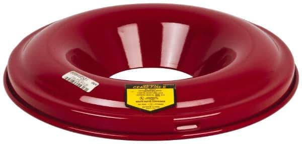 Justrite - Fire Resistant Steel Head - 15-1/8 Inch Outside Diameter, 12 and 15 Gallon Complete Drum, 5-1/4 Inch Opening Diameter, FM and UL Standards - USA Tool & Supply