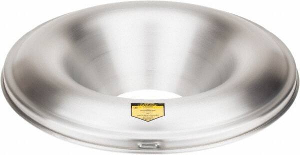 Justrite - Aluminum Steel Fire Resistant Head - 24 Inch Outside Diameter, 55 Gallon Complete Drum, 7-7/8 Inch Opening Diameter, FM Standards - USA Tool & Supply