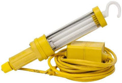 Woodhead Electrical - 120 VAC, 13 Watt, Electric, Fluorescent Portable Handheld Work Light - 25' Cord, 1 Head, 900 Lumens, Nitrile, 342.9mm Long x 38.1mm Wide x 66.04mm High - USA Tool & Supply