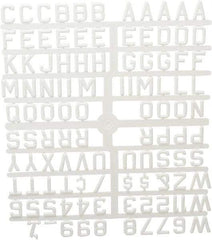 Ghent - Plastic Letter Kits Type: Reusable Letters Display Size: 3/4 (Inch) - USA Tool & Supply