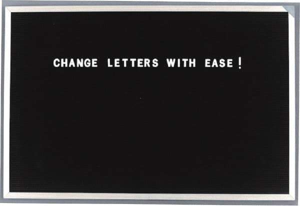 Ghent - Plastic Letter Kits Type: Reusable Letters Display Size: 1/2 (Inch) - USA Tool & Supply