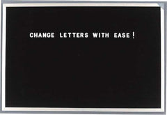 Ghent - Plastic Letter Kits Type: Reusable Letters Display Size: 1/2 (Inch) - USA Tool & Supply