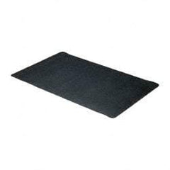 Wearwell - 5' Long x 3' Wide, Dry Environment, Anti-Fatigue Matting - Black, Natural Rubber with Nitrile Blend Base, Beveled on 4 Sides - USA Tool & Supply