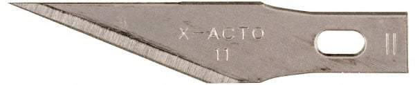 X-ACTO - 5 Piece Stainless Steel Hobby Blade - 1-19/32" OAL - USA Tool & Supply