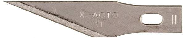 X-ACTO - 100 Piece Steel Hobby Blade - 1-19/32" OAL - USA Tool & Supply