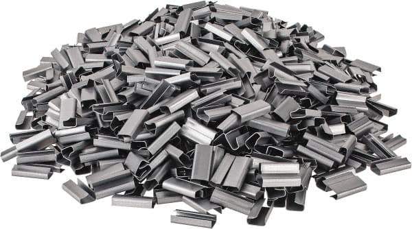 Made in USA - 1/2 Inch Wide, Metal Open Seal - 1,000 Piece - USA Tool & Supply