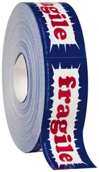 Made in USA - Fragile Shipping Label - 3" High x 1" Wide - USA Tool & Supply