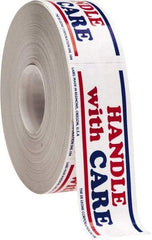 Made in USA - Handle With Care Shipping Label - 3" High x 1" Wide - USA Tool & Supply