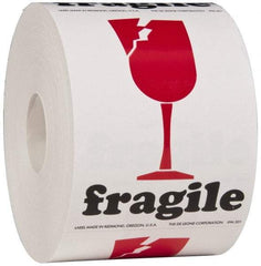 Made in USA - Fragile Shipping Label - 3" High x 4" Wide - USA Tool & Supply