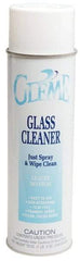 Made in USA - 20 oz Aerosol Fresh Glass Cleaner - Use on Glass Surfaces, Mirrors, Windows, Windshields - USA Tool & Supply