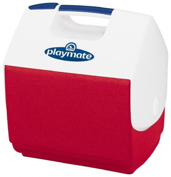 Igloo - 7 Qt Ice Chest - Plastic, Red/White - USA Tool & Supply