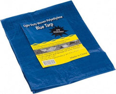 Value Collection - 10' Long x 8' Wide Polyethylene Tarp & Dust Cover - Blue - USA Tool & Supply