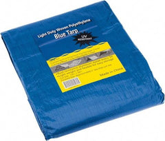 Value Collection - 30' Long x 15' Wide Polyethylene Tarp & Dust Cover - Blue - USA Tool & Supply