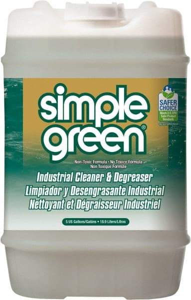 Simple Green - 5 Gal Bucket Cleaner/Degreaser - Liquid, Biodegradable, Concentrated, Unscented - USA Tool & Supply