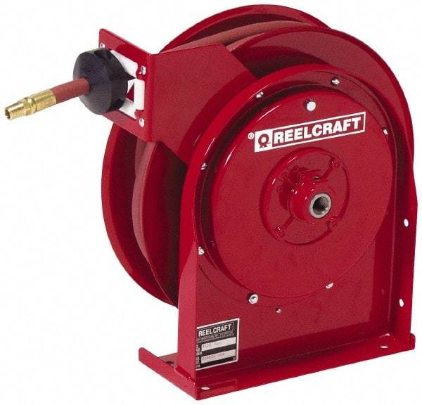 Reelcraft - 25' Spring Retractable Hose Reel - 300 psi, Hose Included - USA Tool & Supply