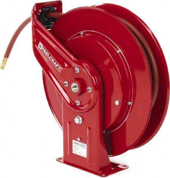 Reelcraft - 50' Spring Retractable Hose Reel - 300 psi, Hose Included - USA Tool & Supply