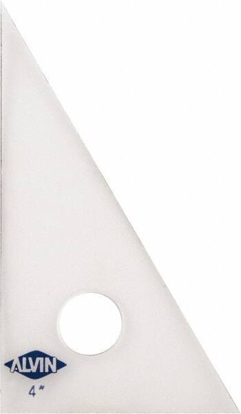 Alvin - 4 Inch Long, Styrene Plastic Triangles - USA Tool & Supply