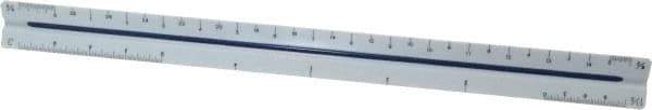 Staedtler - 12 Inch Long, Plastic Triangular Scales - USA Tool & Supply