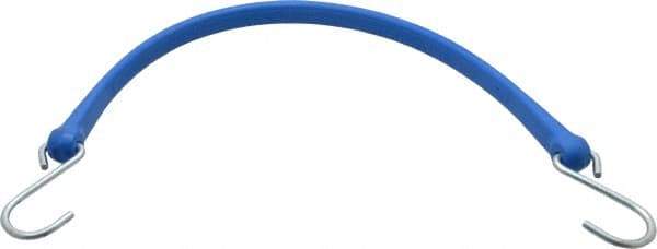 The Perfect Bungee - Heavy Duty Tie Down with S Hook - 24" OAL, Blue - USA Tool & Supply