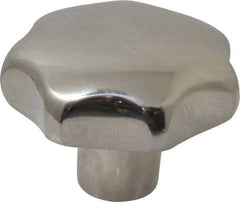 KIPP - 1.57" Head Diam, 7 Point Lobed Knob - 5/16-18 Hole, Stainless Steel - USA Tool & Supply