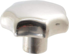 KIPP - 1.96" Head Diam, 7 Point Lobed Knob - 3/8-16 Hole, Stainless Steel - USA Tool & Supply