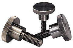 KIPP - 36mm Head, Knurled Knob - Threaded Stem, Stainless Steel - USA Tool & Supply