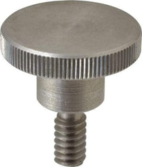 KIPP - 20mm Head, Knurled Knob - Threaded Stem, Stainless Steel - USA Tool & Supply