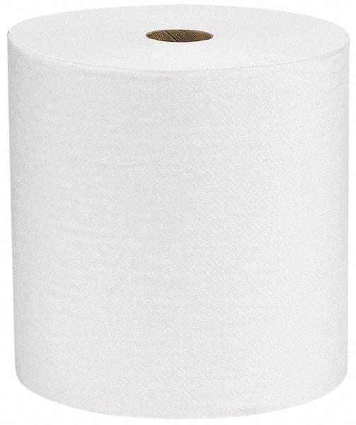 Kimberly-Clark Professional - Hard Roll of 1 Ply White Paper Towels - 8" Wide, 600' Roll Length - USA Tool & Supply