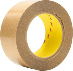 3M - 2" x 36 Yd Acrylic Adhesive Double Sided Tape - 4 mil Thick, Clear, Polyester Film Liner - USA Tool & Supply