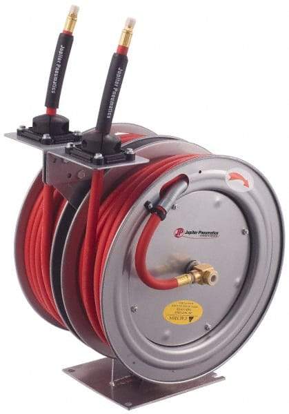 PRO-SOURCE - 50' Spring Retractable Hose Reel - 300 psi, Hose Included - USA Tool & Supply