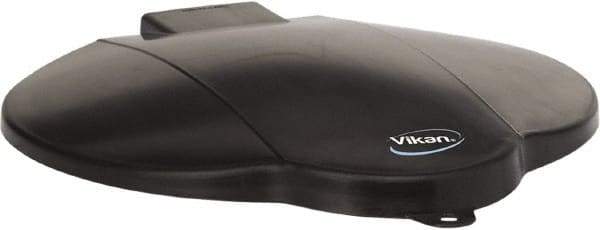 Vikan - 3 Gal Polypropylene Pail Lid - Black, For Use with 5694 - USA Tool & Supply