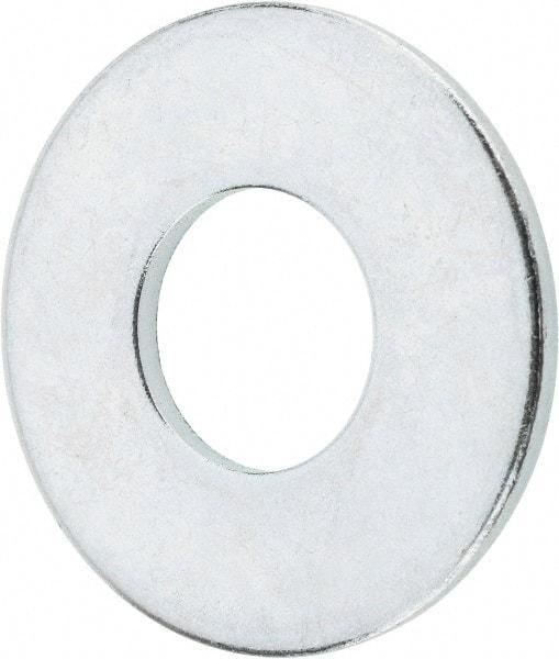 Value Collection - 9/16" Screw, Grade 2 Steel USS Flat Washer - 5/8" ID x 1-1/2" OD, 7/64" Thick, Zinc-Plated Finish - USA Tool & Supply
