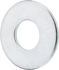 Value Collection - 9/16" Screw, Grade 2 Steel USS Flat Washer - 5/8" ID x 1-1/2" OD, 7/64" Thick, Zinc-Plated Finish - USA Tool & Supply