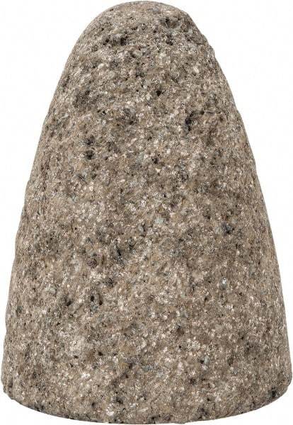 Norton - Type 16, 2-3/4" Max Diam, 3-1/2" Head Thickness, 16 Grit Cone - Zirconia Alumina, Very Coarse Grade, 5/8-11 Shank Thread - USA Tool & Supply