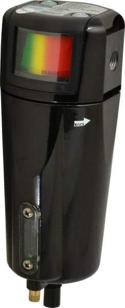 Parker - 63 CFM Oil, Dust, Water, Particulate Filter - 1/4" NPT, 250 psi, Auto Drain - USA Tool & Supply