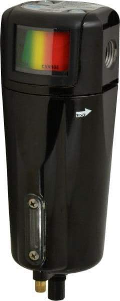 Parker - 63 CFM Oil, Dust, Water, Particulate Filter - 1/2" NPT, 250 psi, Auto Drain - USA Tool & Supply