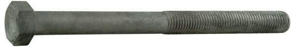 Value Collection - 1-8 Thread, 16" Length Under Head, Steel Hex Head Bolt - Hot Dipped Galvanized Coated, UNC Thread, ASTM A307, Grade 2 - USA Tool & Supply