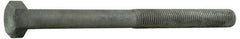 Value Collection - 7/8-9 Thread, 34" Length Under Head, Steel Hex Head Bolt - Hot Dipped Galvanized Coated, UNC Thread, ASTM A307, Grade 2 - USA Tool & Supply